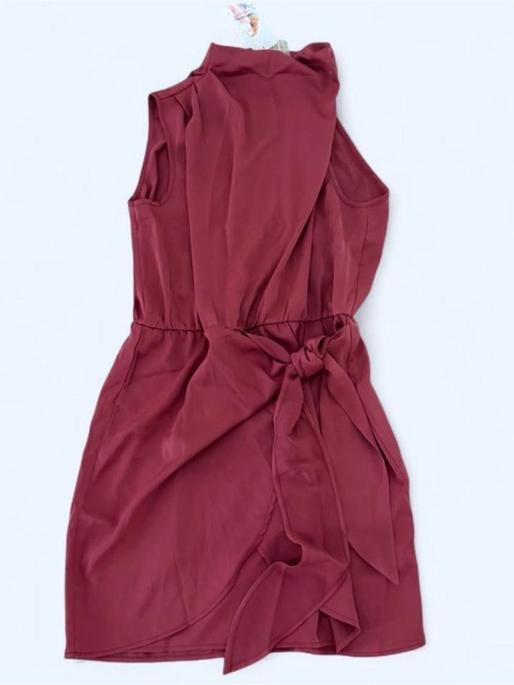 Sleeveless Wrap-Front Dress